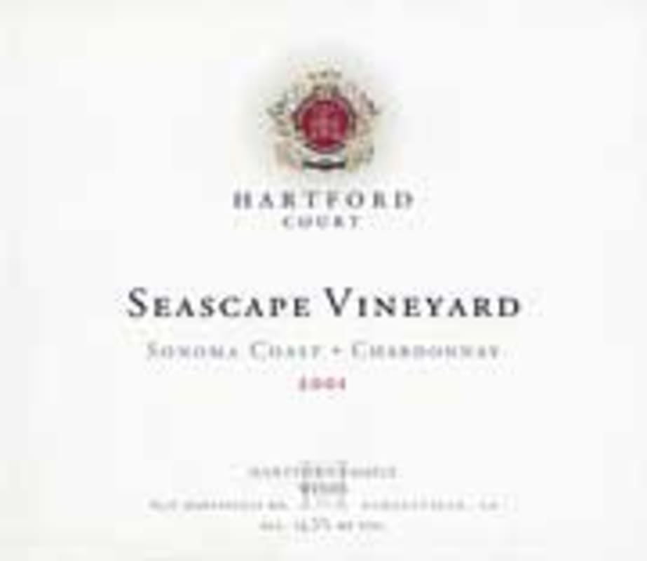 Hartford Court Seascape Vineyard Chardonnay 2001 Front Label