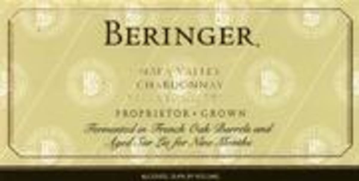 Beringer Sbragia Limited Release Chardonnay 1997 Front Label