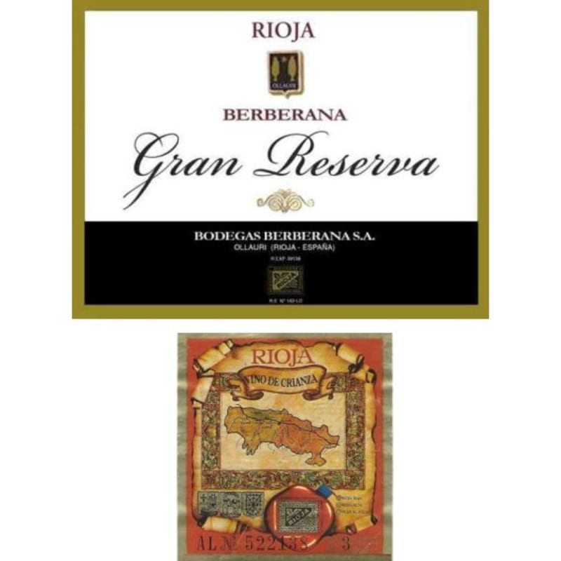 Berberana Gran Reserva 1970 Front Label