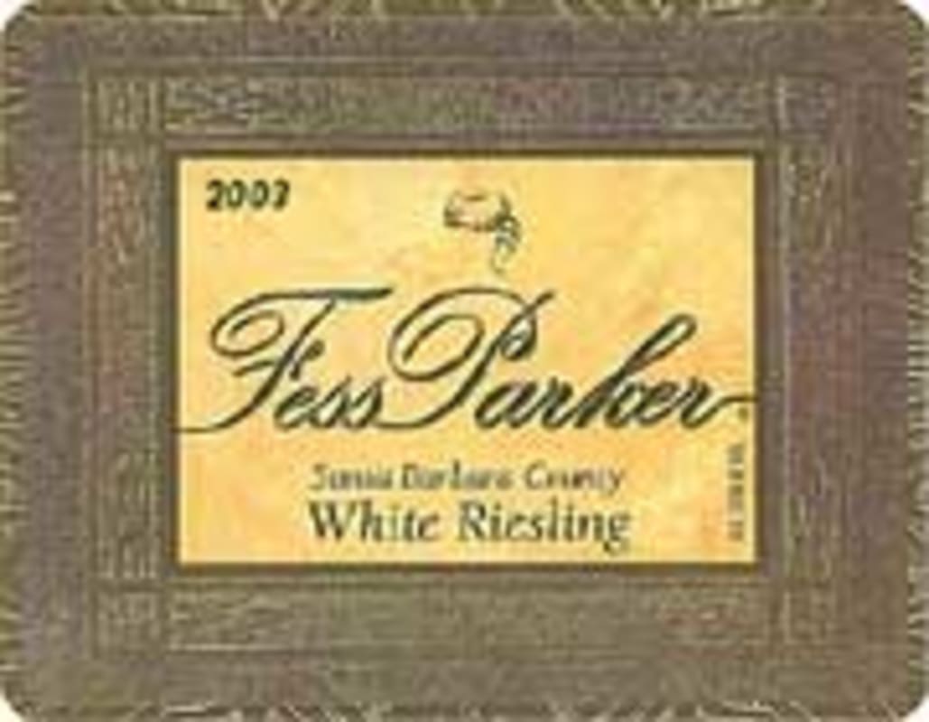 Fess Parker Riesling 2003 Front Label