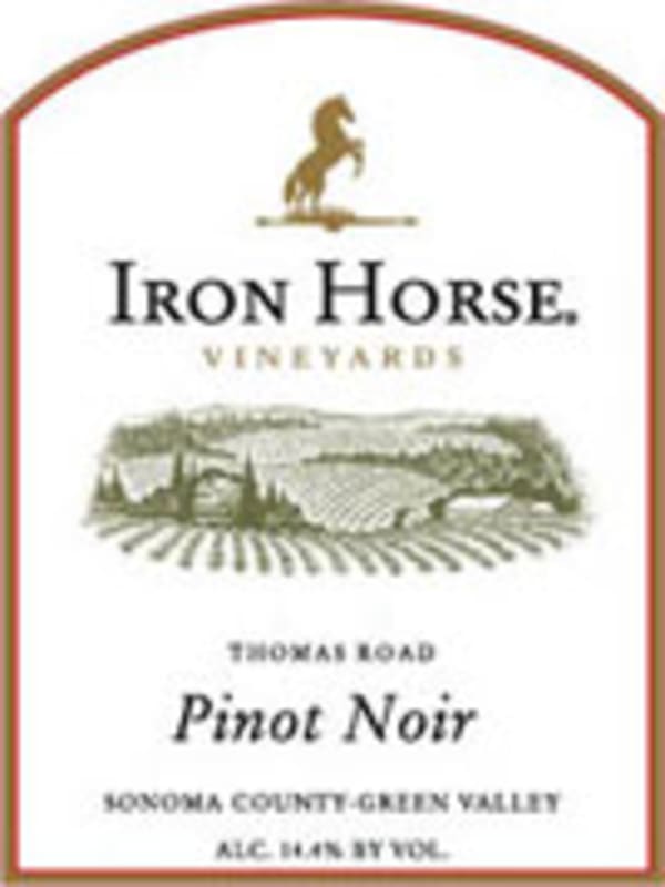 Iron Horse Thomas Road Pinot Noir 2001 Front Label