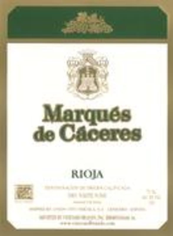 Marques de Caceres Rioja Blanco 2003 Front Label