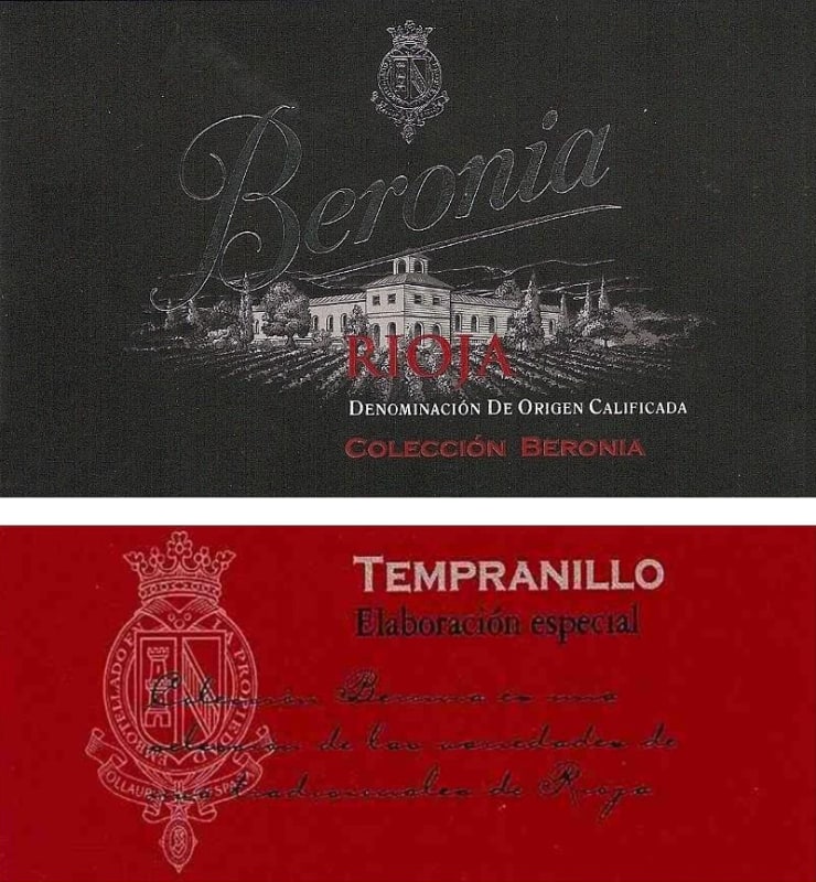 Bodegas Beronia Elaboracion Especial Tempranillo 2009 Front Label