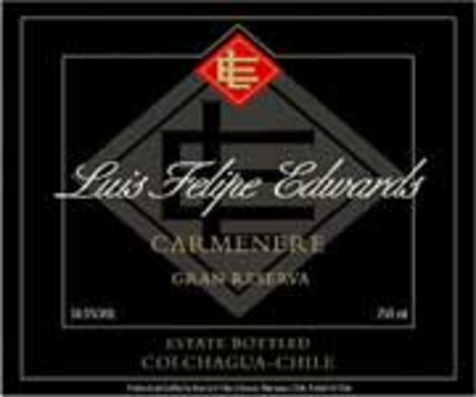 Luis Felipe Edwards Carmenere Gran Reserva 2001 Front Label