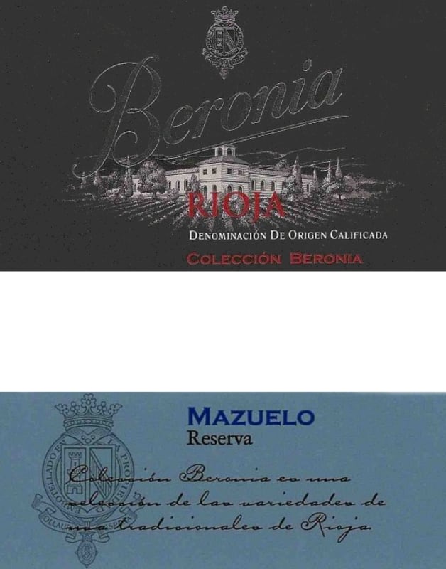 Bodegas Beronia Mazuelo Reserva 2010 Front Label