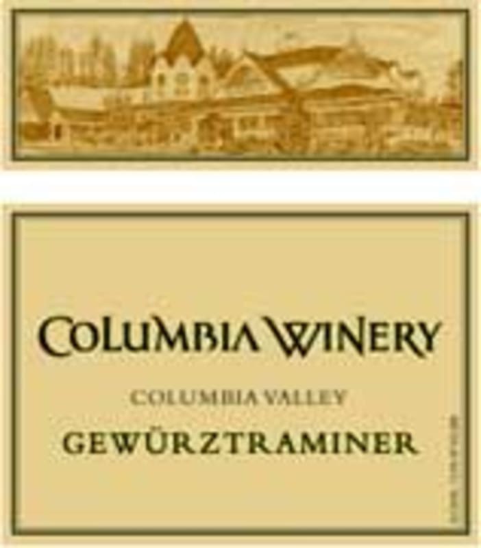 Columbia Winery Gewurztraminer 2002 Front Label