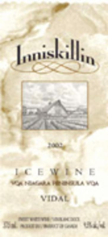 Inniskillin Vidal Icewine (375ML half-bottle) 2002 Front Label