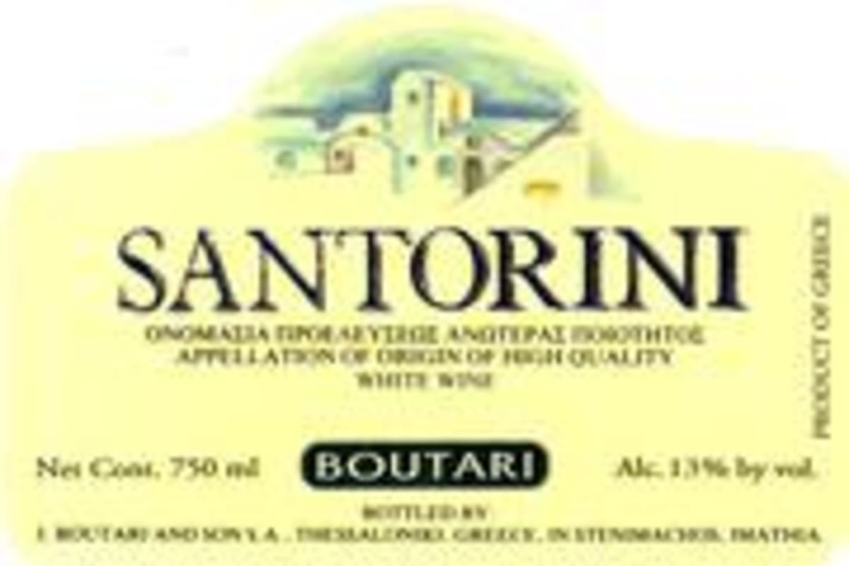 Boutari Santorini 2003 Front Label