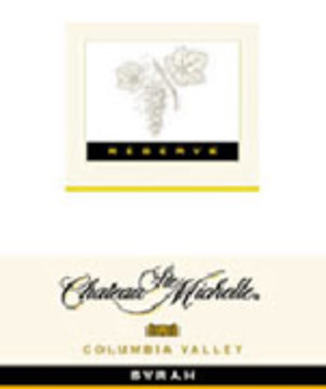 Chateau Ste. Michelle Reserve Syrah 2001 Front Label