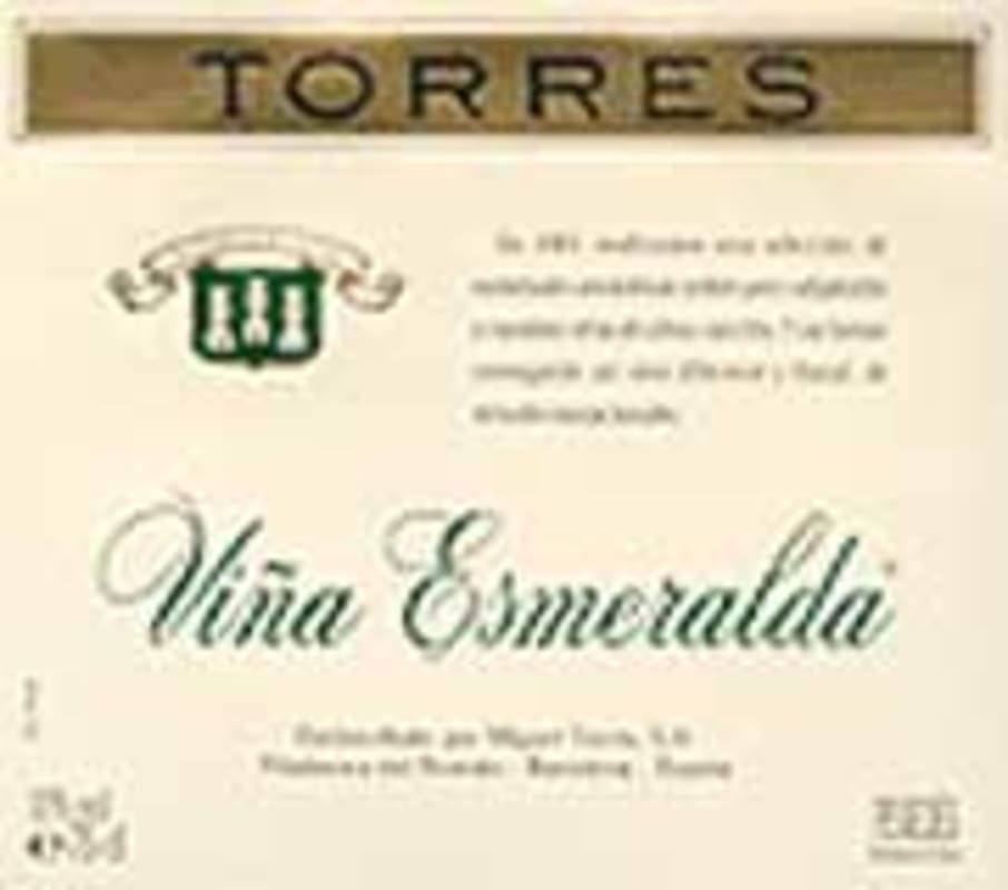 Torres Vina Esmeralda Blanco 2003 Front Label