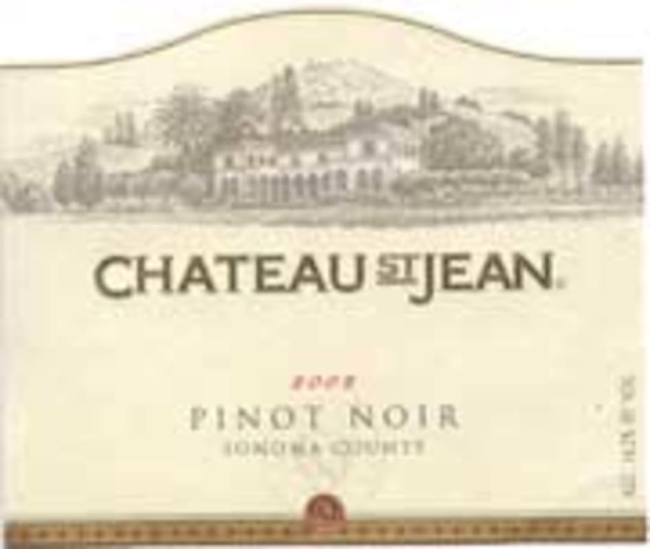 Chateau St. Jean Pinot Noir 2002 Front Label