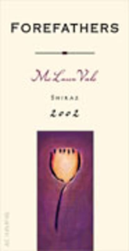 Forefathers Shiraz 2002 Front Label