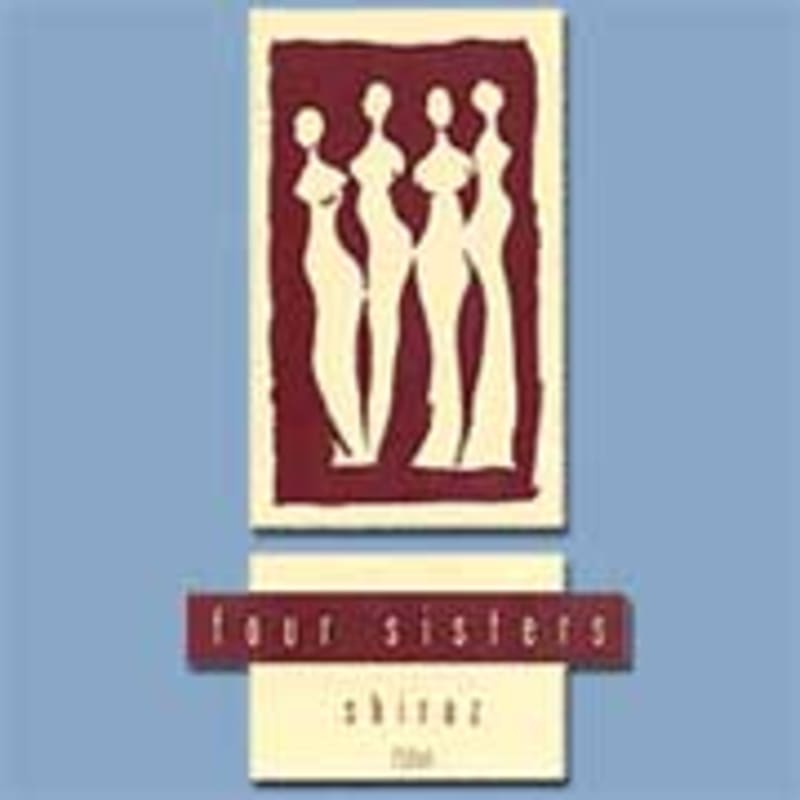 Four Sisters Shiraz 2001 Front Label