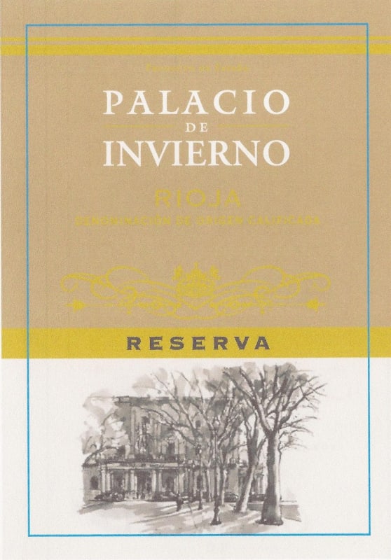Burgo Viejo Palacio de Invierno Reserva 2010 Front Label
