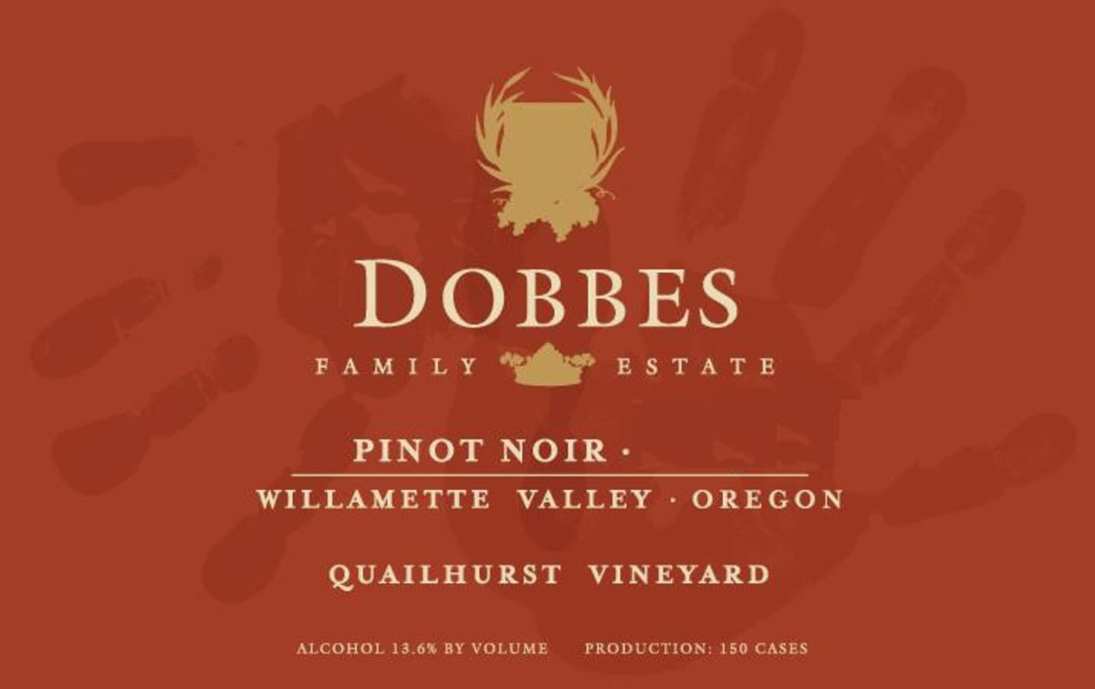 Dobbes Family Winery Quailhurst Vineyard Pinot Noir 2010 Front Label