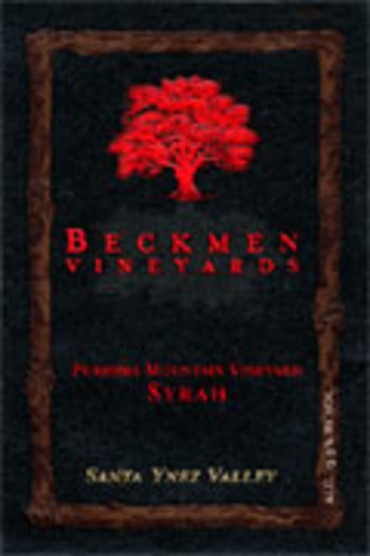 Beckmen Purisima Mountain Vineyard Syrah 2001 Front Label