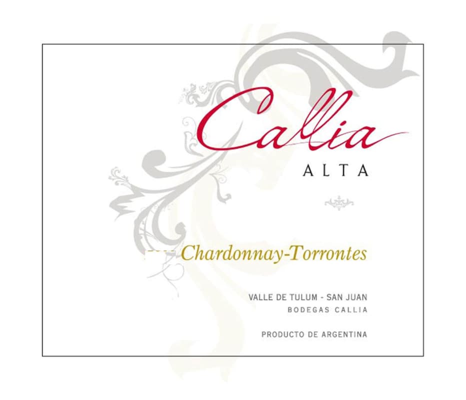 Bodegas Callia Alta Chardonnay - Torrontes 2014 Front Label