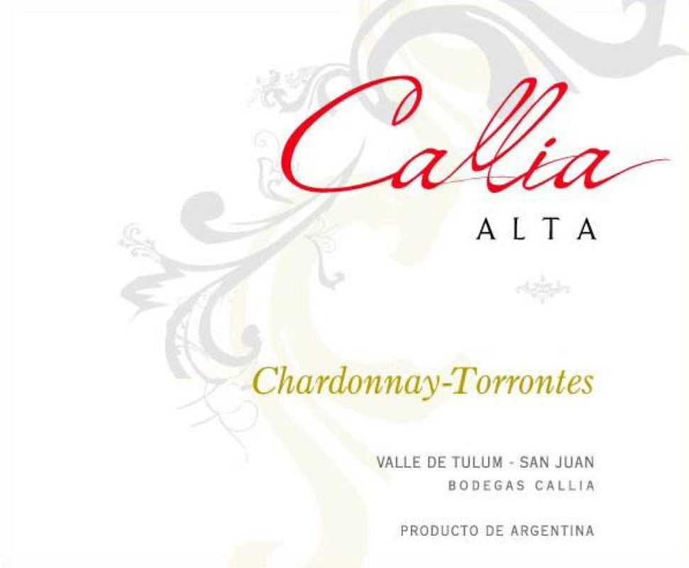 Bodegas Callia Alta Chardonnay - Torrontes 2010 Front Label