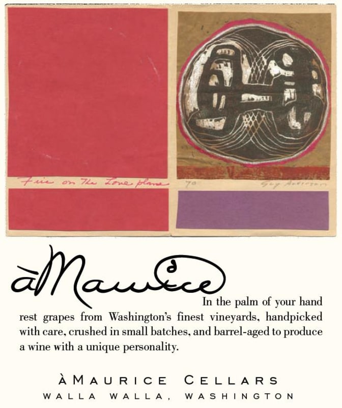 aMaurice Anderson 2011 Front Label