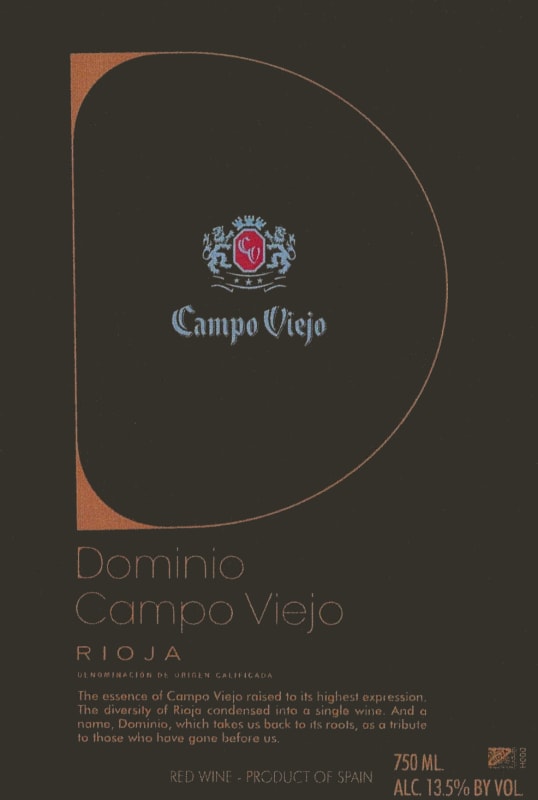 Campo Viejo Dominio Rioja 2008 Front Label