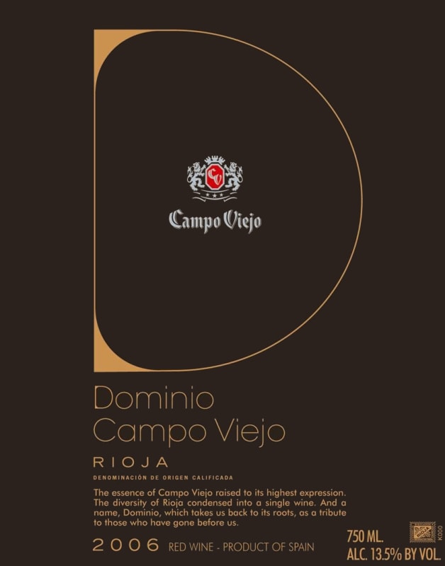 Campo Viejo Dominio Rioja 2006 Front Label