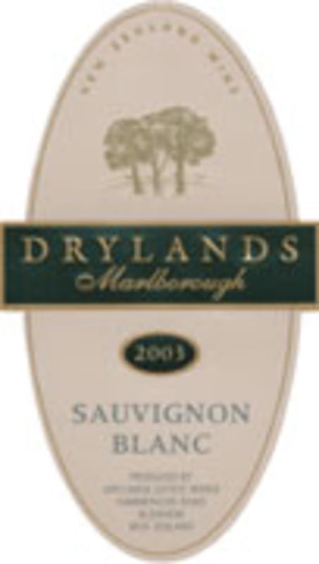 Drylands Sauvignon Blanc 2003 Front Label