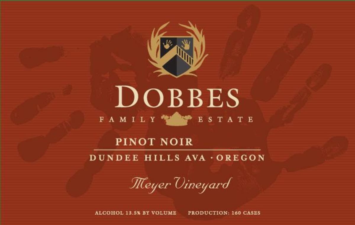 Dobbes Family Winery Meyer Vineyard Pinot Noir 2011 Front Label