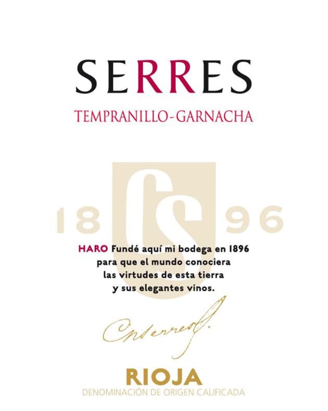 Carlos Serres Rosado Tempranillo - Garnacha 2012 Front Label