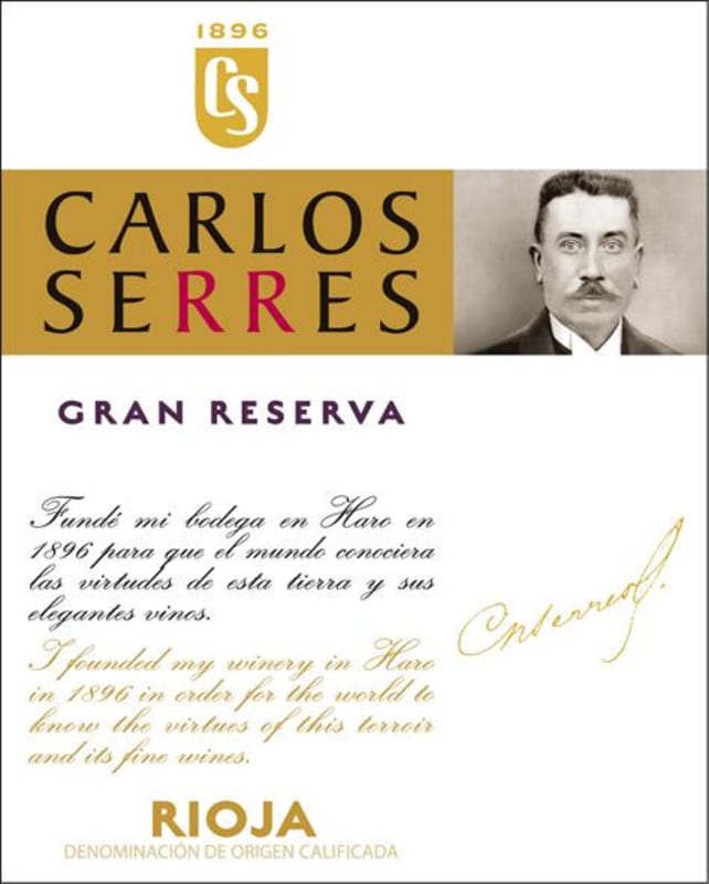 Carlos Serres Gran Reserva 2004 Front Label