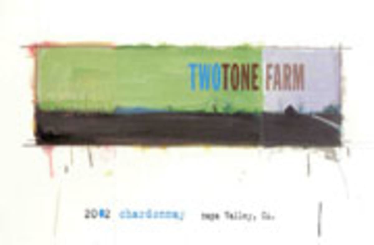 TwoTone Farm Chardonnay 2002 Front Label