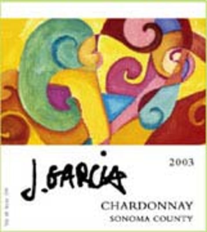 J. Garcia Chardonnay 2003 Front Label