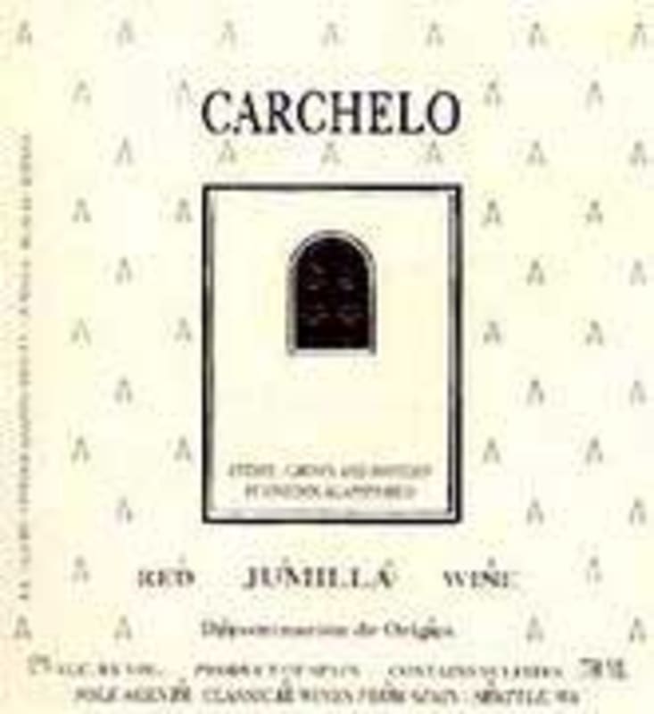 Bodegas Carchelo Jumilla Monastrell Mourvedre 2003 Front Label