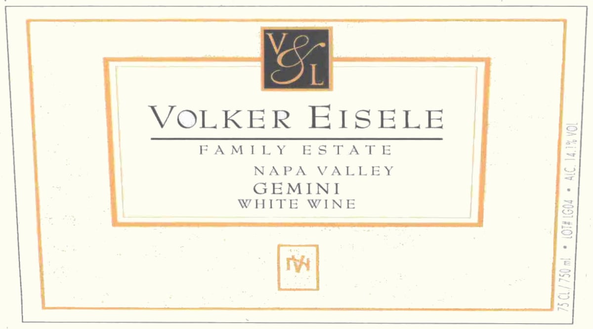 Volker Eisele Gemini White 2008 Front Label