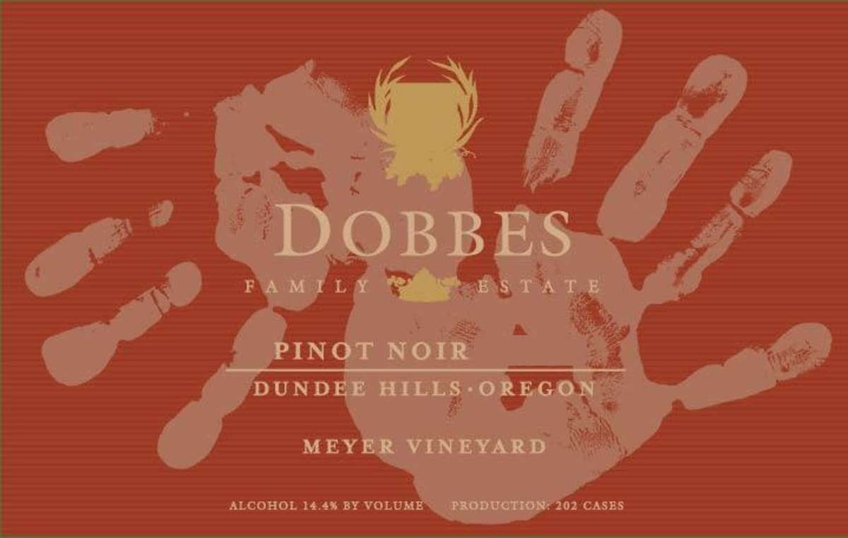 Dobbes Family Winery Meyer Vineyard Pinot Noir 2008 Front Label