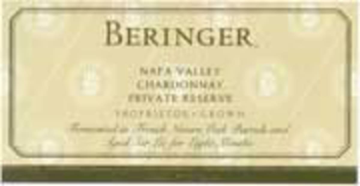 Beringer Private Reserve Chardonnay 2002 Front Label