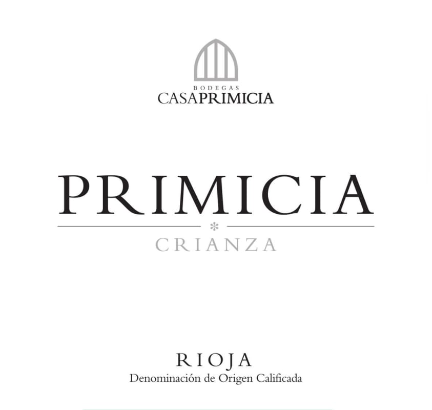 Bodegas Primicia Crianza 2008 Front Label