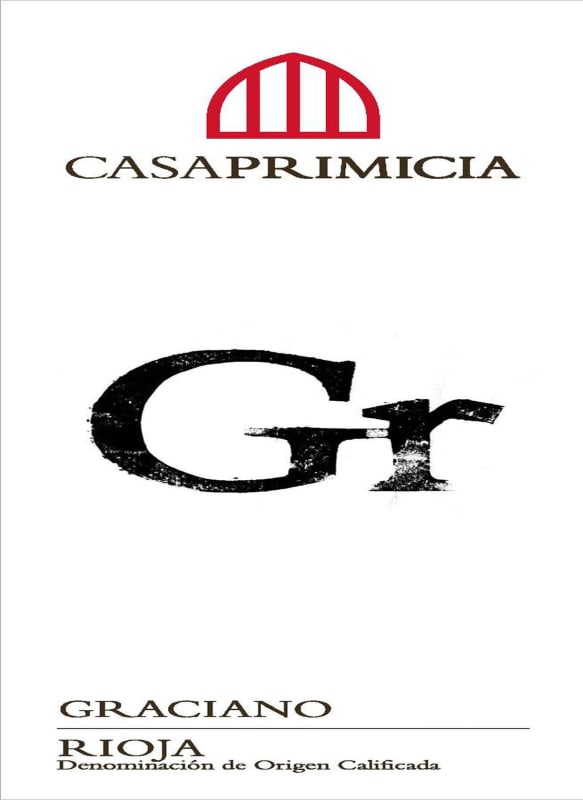 Bodegas Primicia Gr Graciano 2012 Front Label