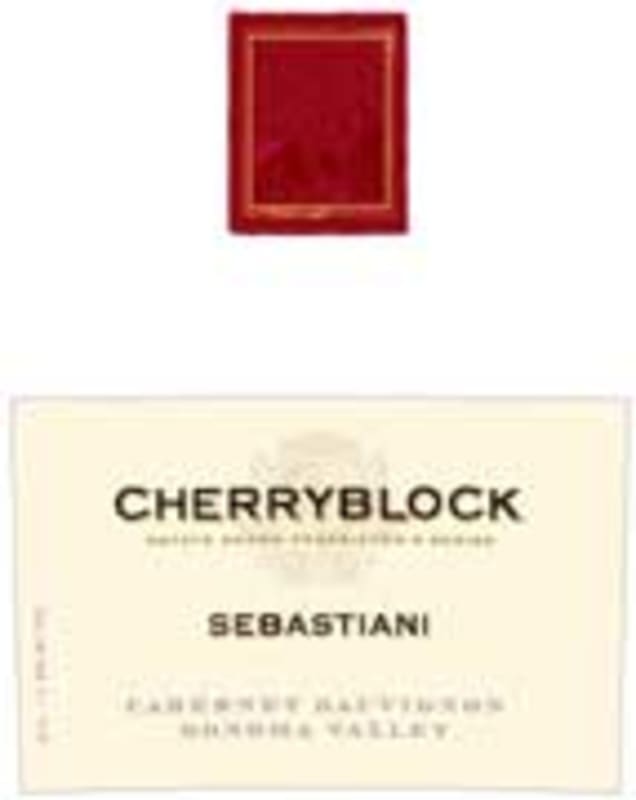 Sebastiani Cherryblock Cabernet Sauvignon 2001 Front Label