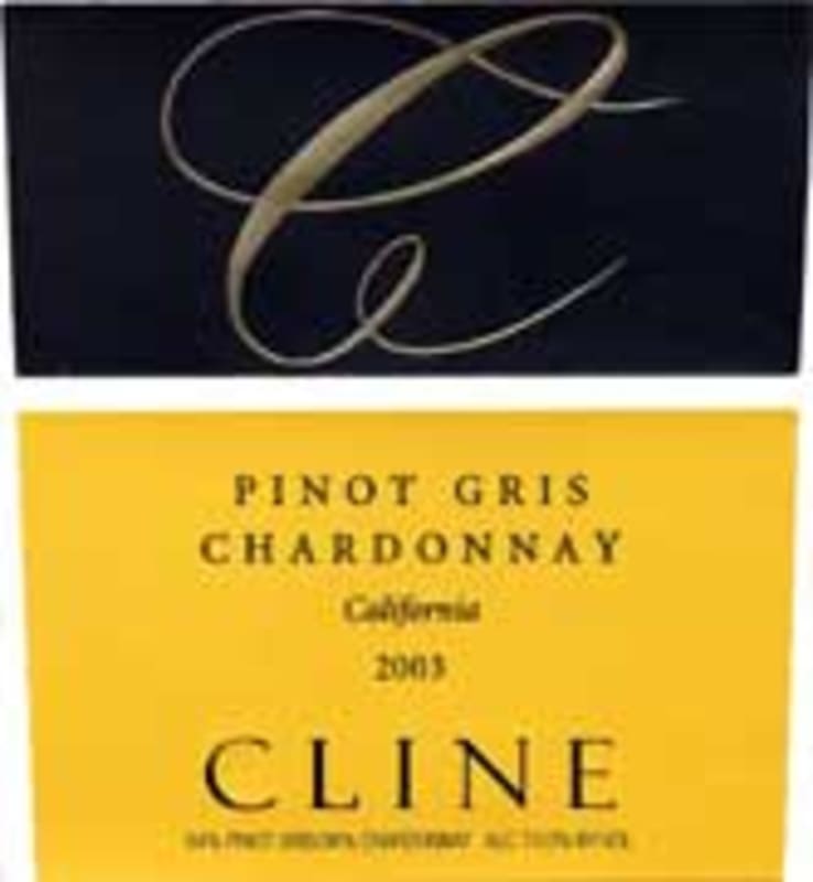 Cline Pinot Gris-Chardonnay 2003 Front Label