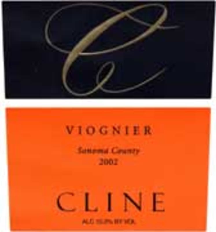 Cline Viognier 2002 Front Label