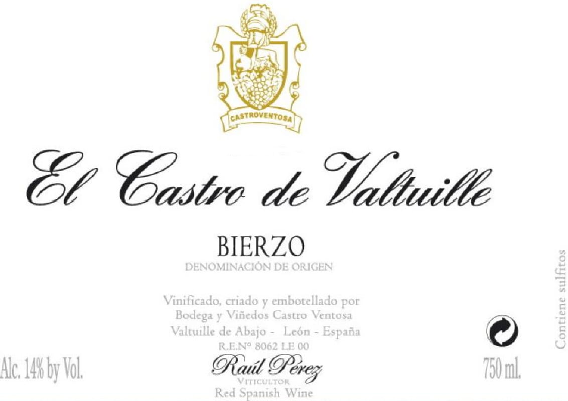 Castro Ventosa El Castro de Valtuille Barrica 2008 Front Label