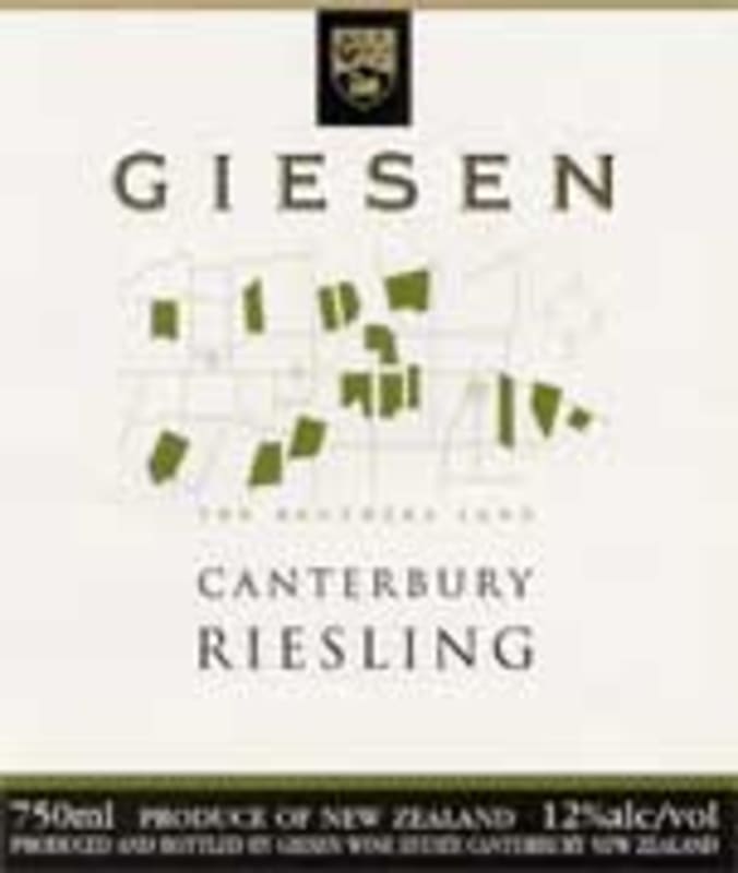 Giesen Riesling 2003 Front Label