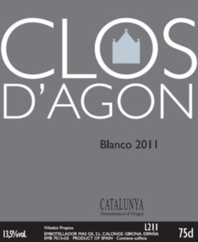 Clos d'Agon Blanco 2011 Front Label