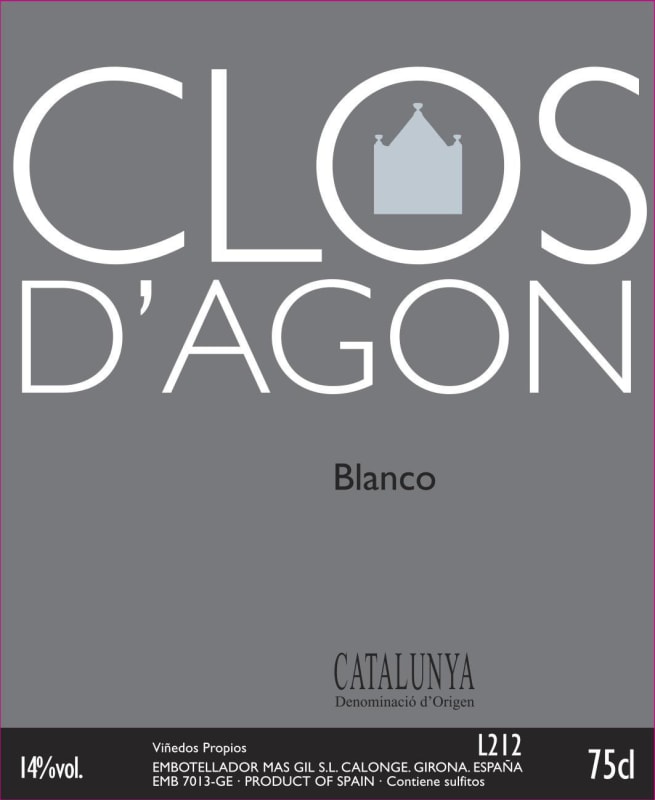 Clos d'Agon Blanco 2013 Front Label
