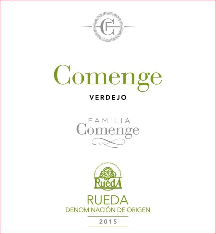 Comenge Verdejo 2015 Front Label