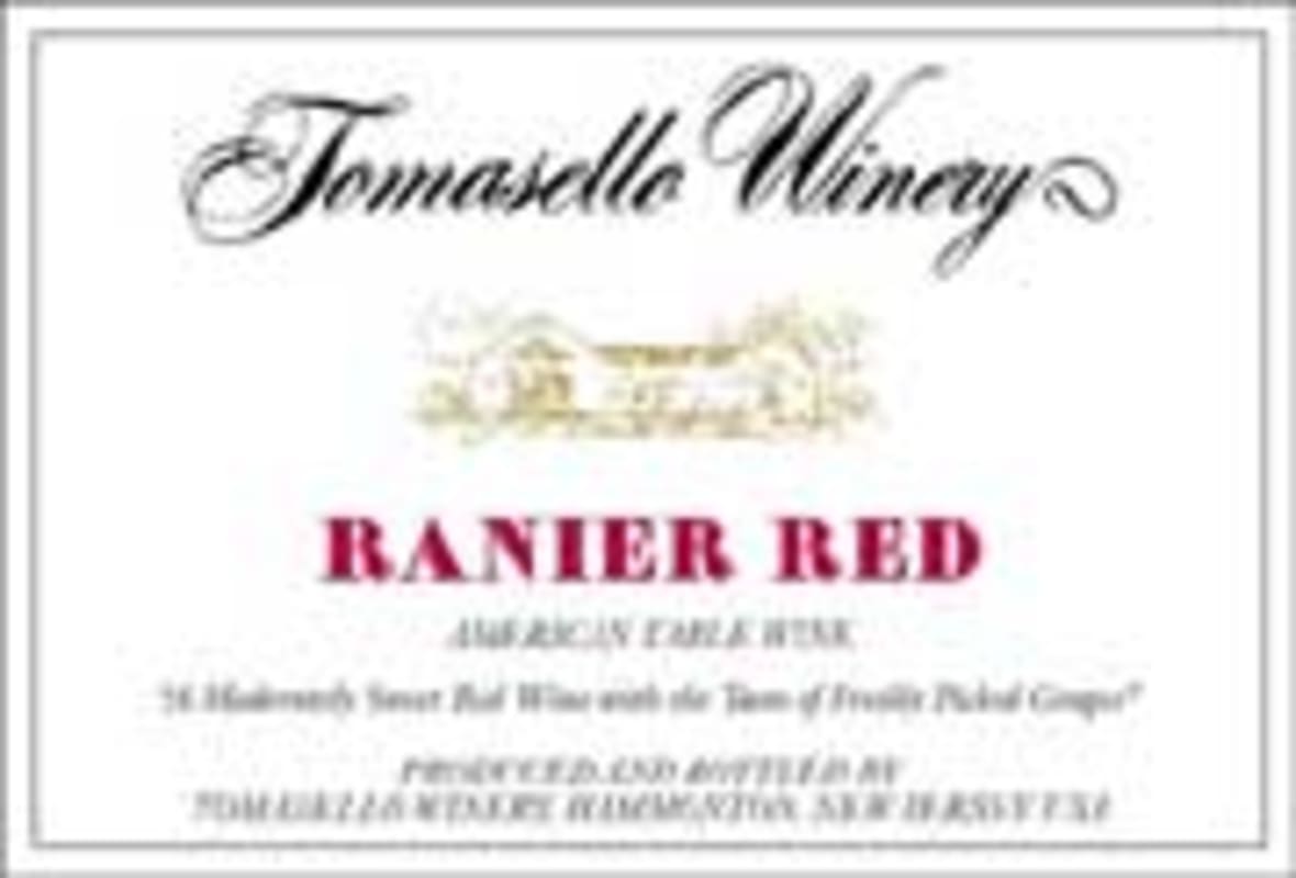 Tomasello Winery American Ranier Red Front Label