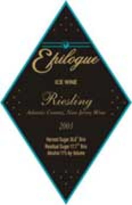 Tomasello Winery Epilogue Riesling Ice Wine (half-bottle) 2003 Front Label