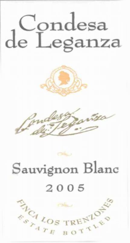 Condesa de Leganza Sauvignon Bnc 2005 Front Label