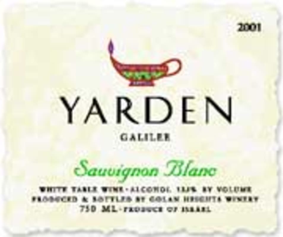 Yarden Sauvignon Blanc (OU Kosher) 2001 Front Label