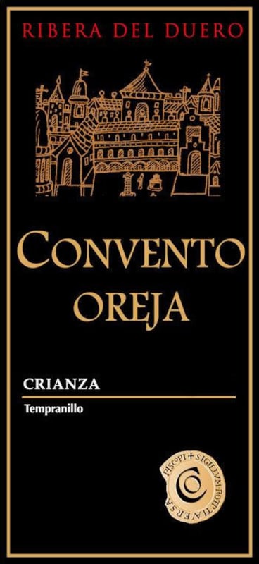 Convento de Oreja Crianza 2007 Front Label